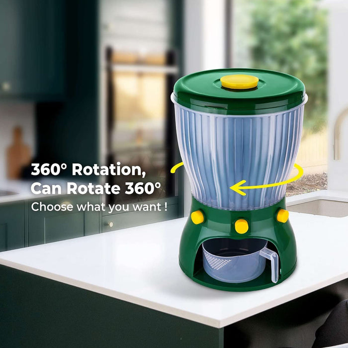 4 in 1 360 Degree Rotation Cereal Dispenser (Approx 10 kg / 1 Pc)