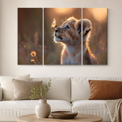 Wildlife 3 panel art frame gift