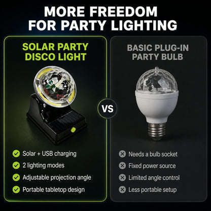 Solar Party Disco Light – Multifunctional 2 Modes LED Light