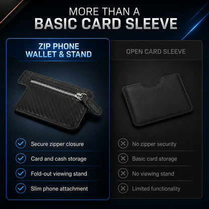Adhesive Phone Card Holder – Wallet & Stand for Smartphones