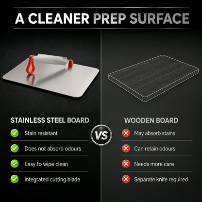 Stainless Steel Multipurpose Chopping Board – Hygienic & Durable for Kitchen