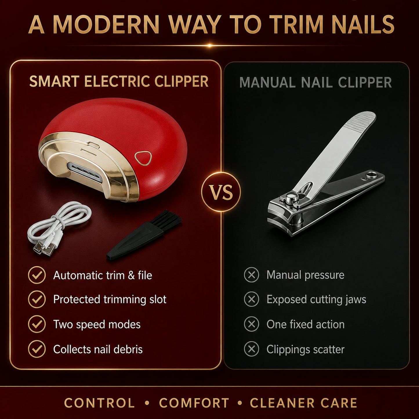 Electric Nail Clipper – Safe & Automatic Nail Trimmer for All Ages