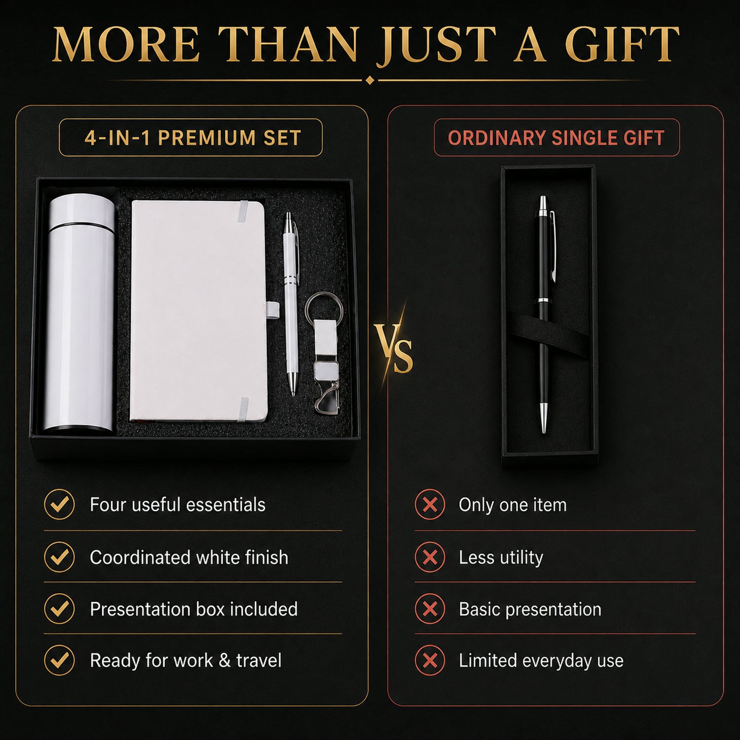 Corporate Gift Set – Elegant 4-in-1 Office Essentials Kit