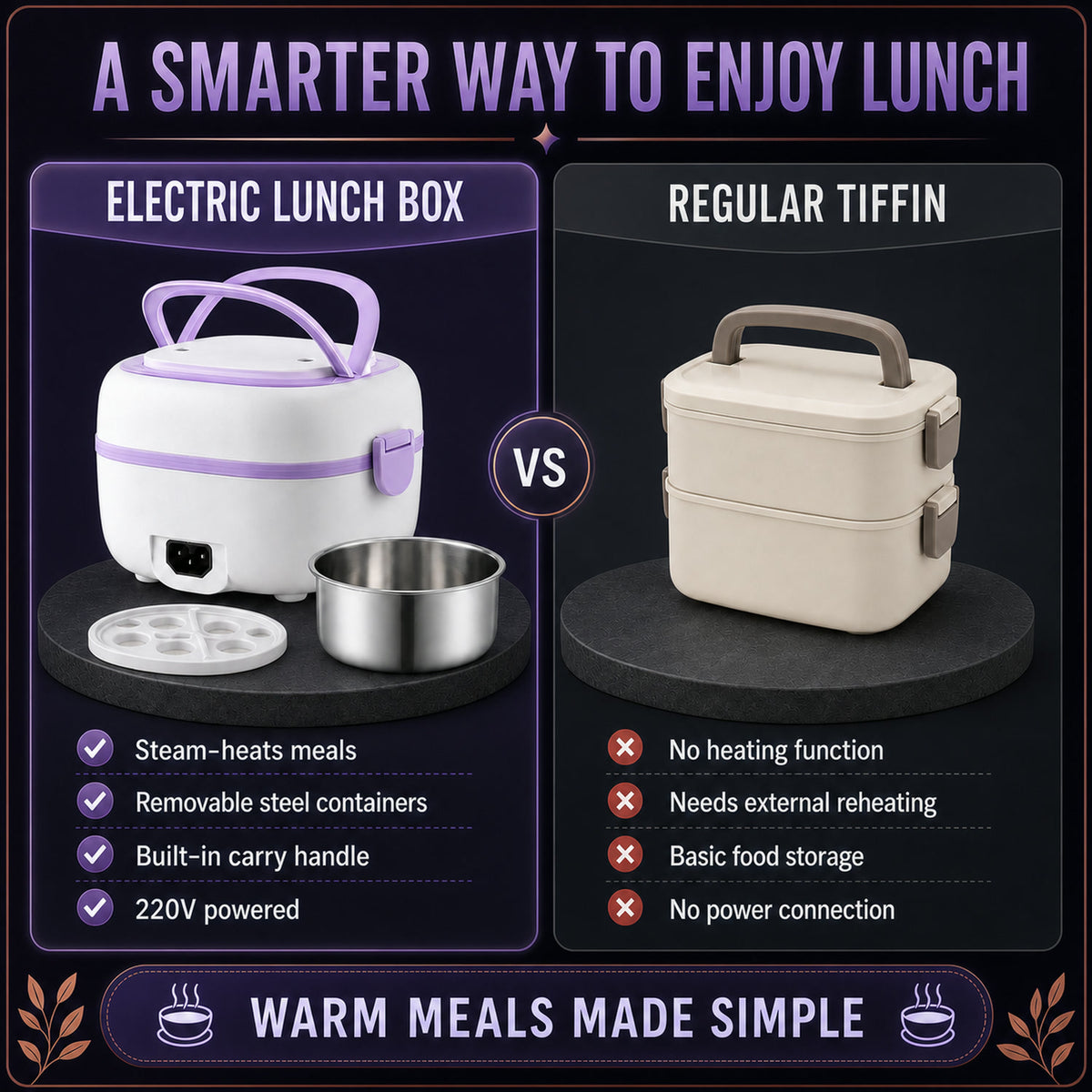 Electric Lunch Box – Portable Food Warmer with Steel | Lunchie Bunchie
