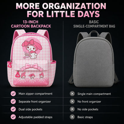 Kids Backpack – Adorable My Melody Design with Bow & Bunny