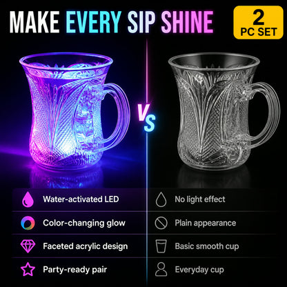 LED Party Cups – Flashing Water-Activated Glasses | Indo Glow