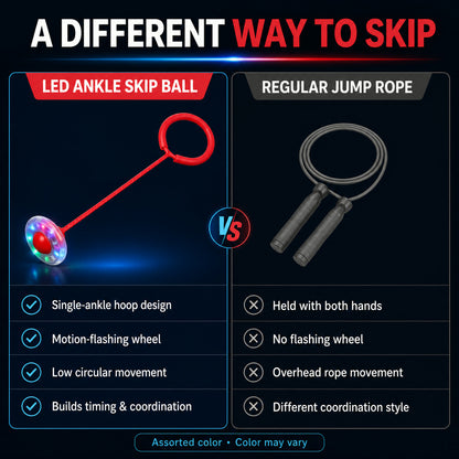 LED Jumping Ring for Kids – Flashing Ankle Skip Ball | TinyTrendy