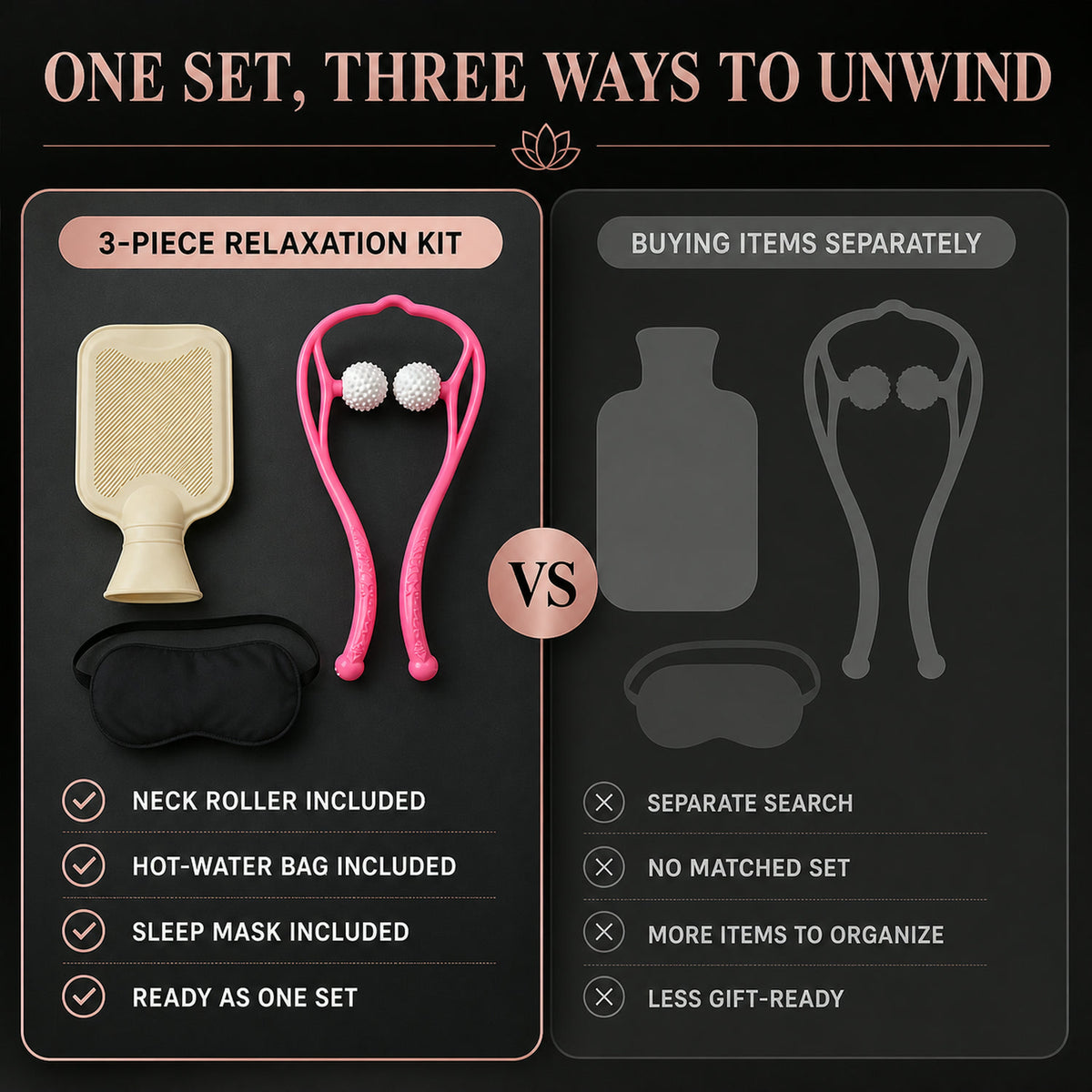 Self Care and Relaxation Combo Set – Complete Home Wellness Kit