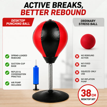 Inflatable Desktop Punching Bag – Stress Relief & Reflex Training