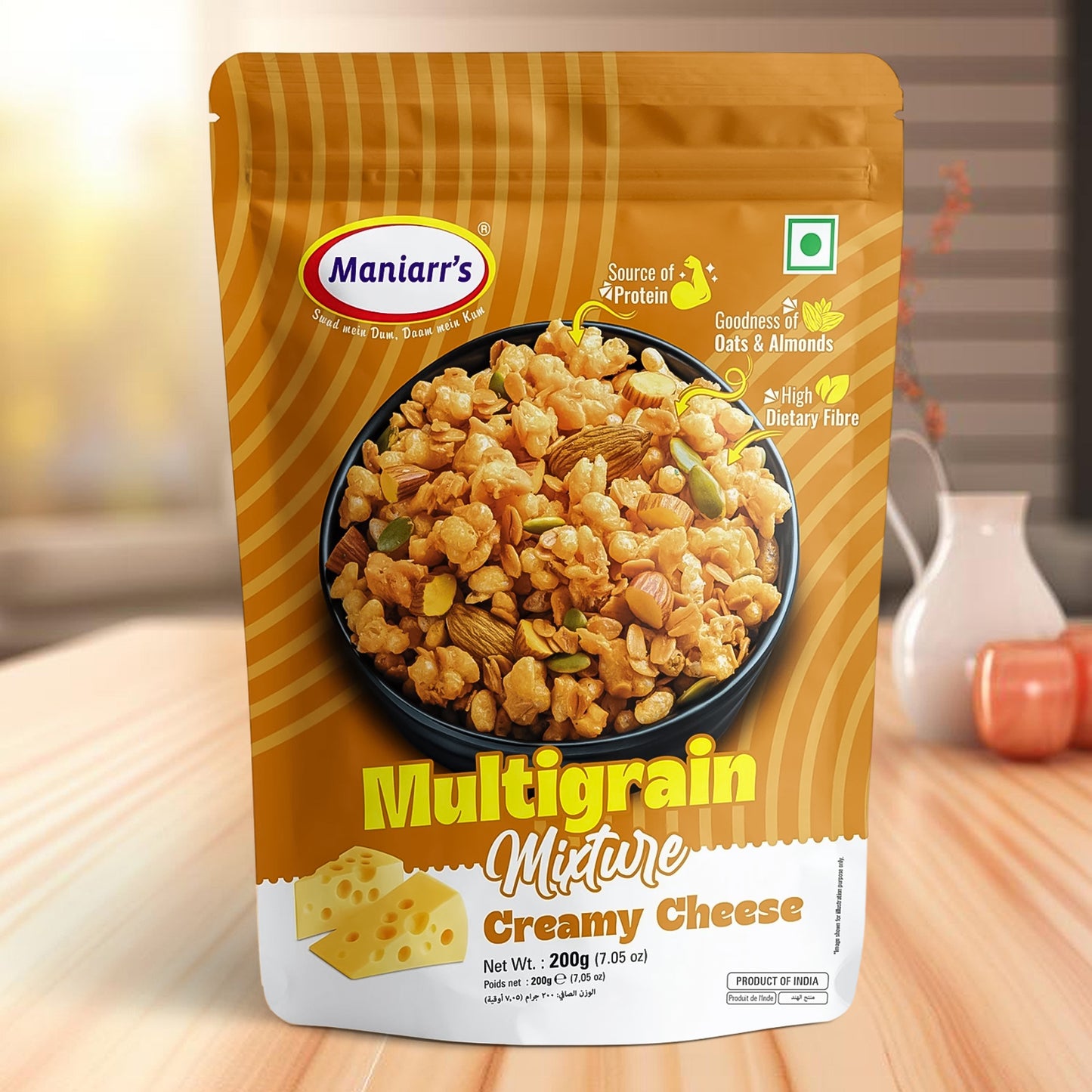 Maniarr's Creamy Cheese ROASTED MULTIGRAIN MIXTURE (200Gm)