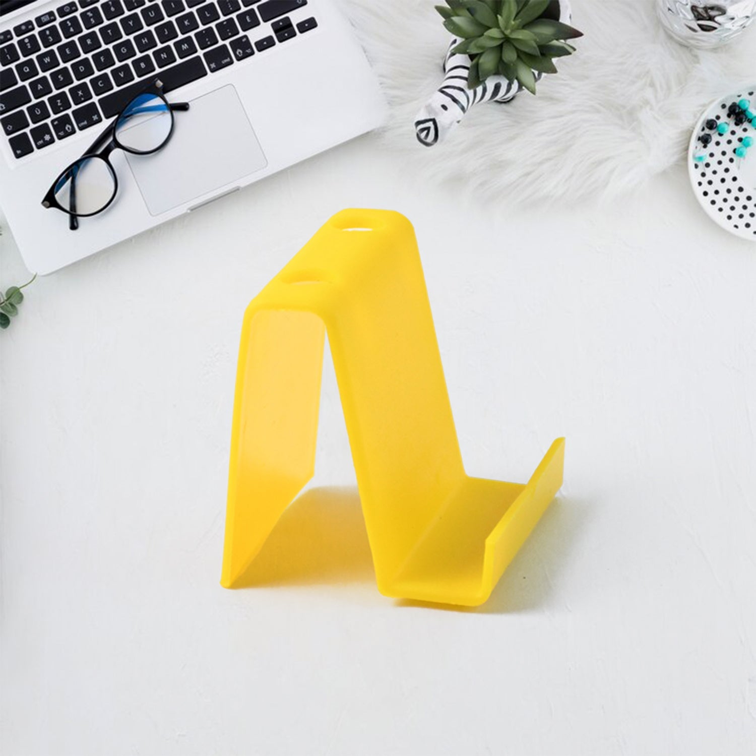 Customized / Personalized Multifunctional Plastic Mobile Phone Stand & Pen Holder (1 Pc & mix color)