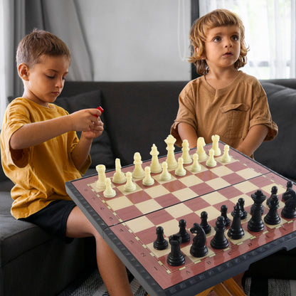 Foldable Magnetic Chess Board Game Set (24 x 24 Cm)