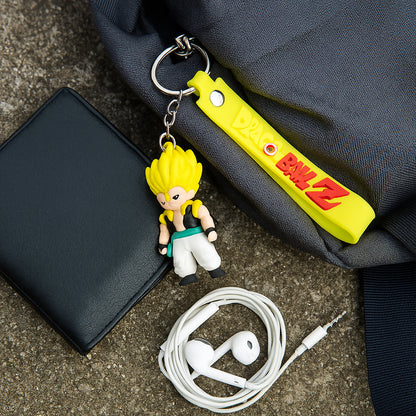 Cute Cartoon Silicone 3D Key Chain with Metal Hook & Strap (Pack of 1)