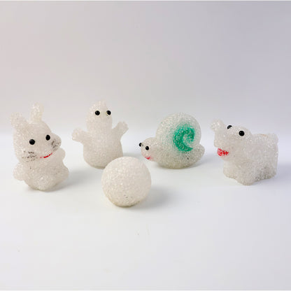 MULTI SHAPE SMALL LIGHT LAMPS LED SHAPE CRYSTAL NIGHT LIGHT LAMP (6 PC SET)