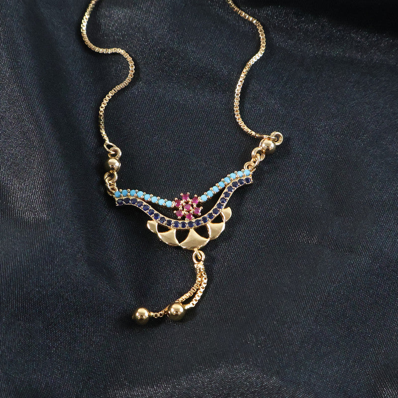 Stylish Multicolor Stone Designer Necklace for Women