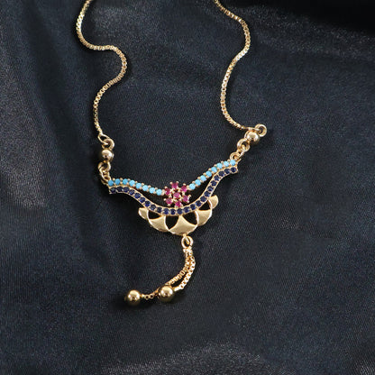 Stylish Multicolor Stone Designer Necklace for Women