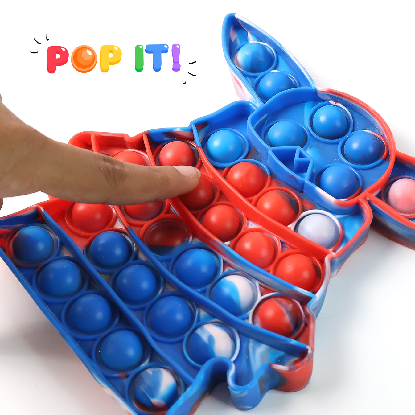 Silicone Pop It Fidget Toy for Kids & Adults – Reusable Push Pop Bubble Sensory Toy, Soft Silicone Press Game, Portable Travel Toy for Home, Office & Classroom - Pop Fidget Toy - Image 2