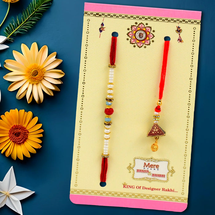 Simple Wrist adornment Rakhi For Bhiya And Bhabhi