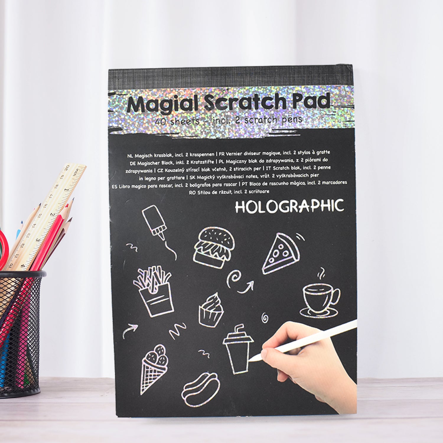 Magical Scratch Art Book For Gifts Girls & Boys (40 Sheet)