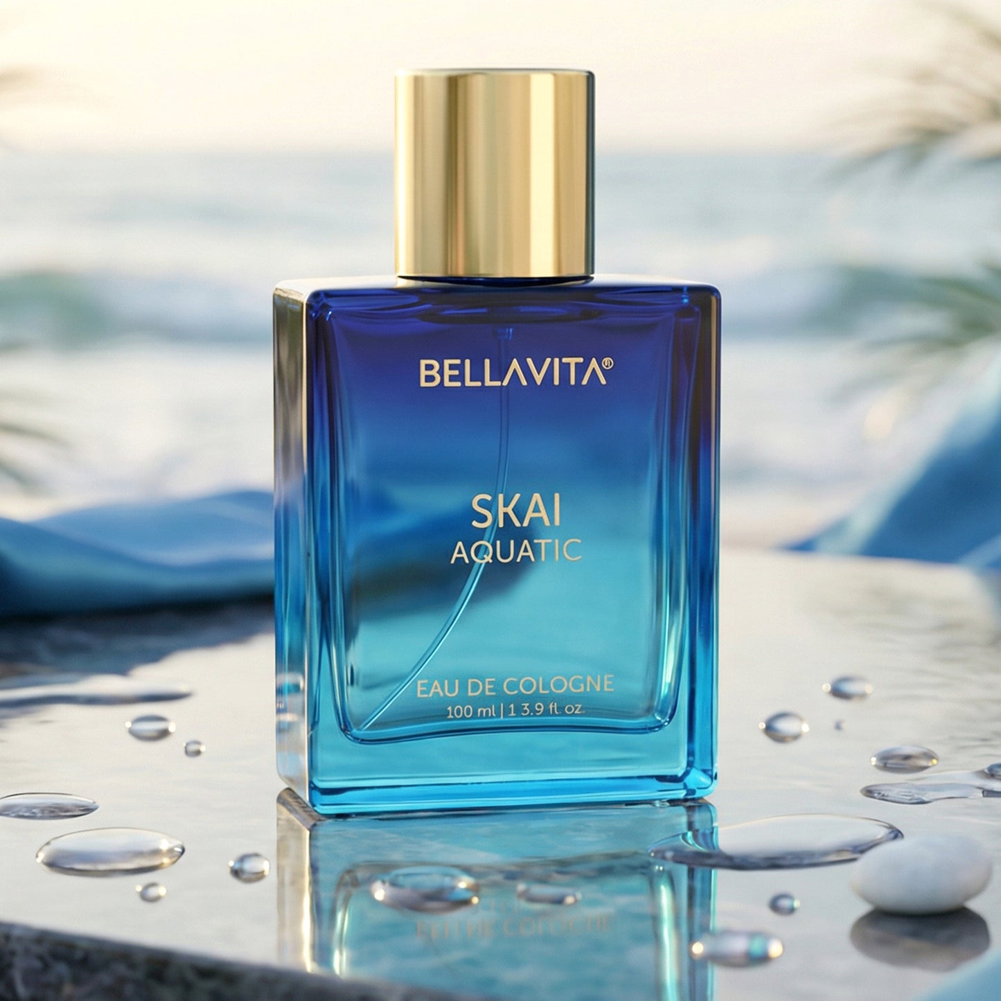 Bottle of Bellavita Skai Aquatic Eau De Cologne