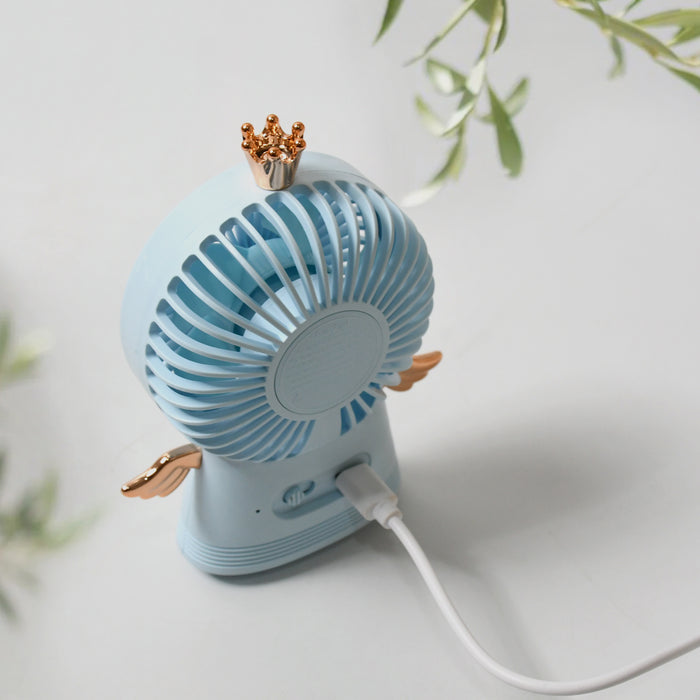 Cute Electric Mini Handheld Fan, Portable USB Rechargeable Mini Fan for Home, Office, Travel and Outdoor Use (1 Pc)