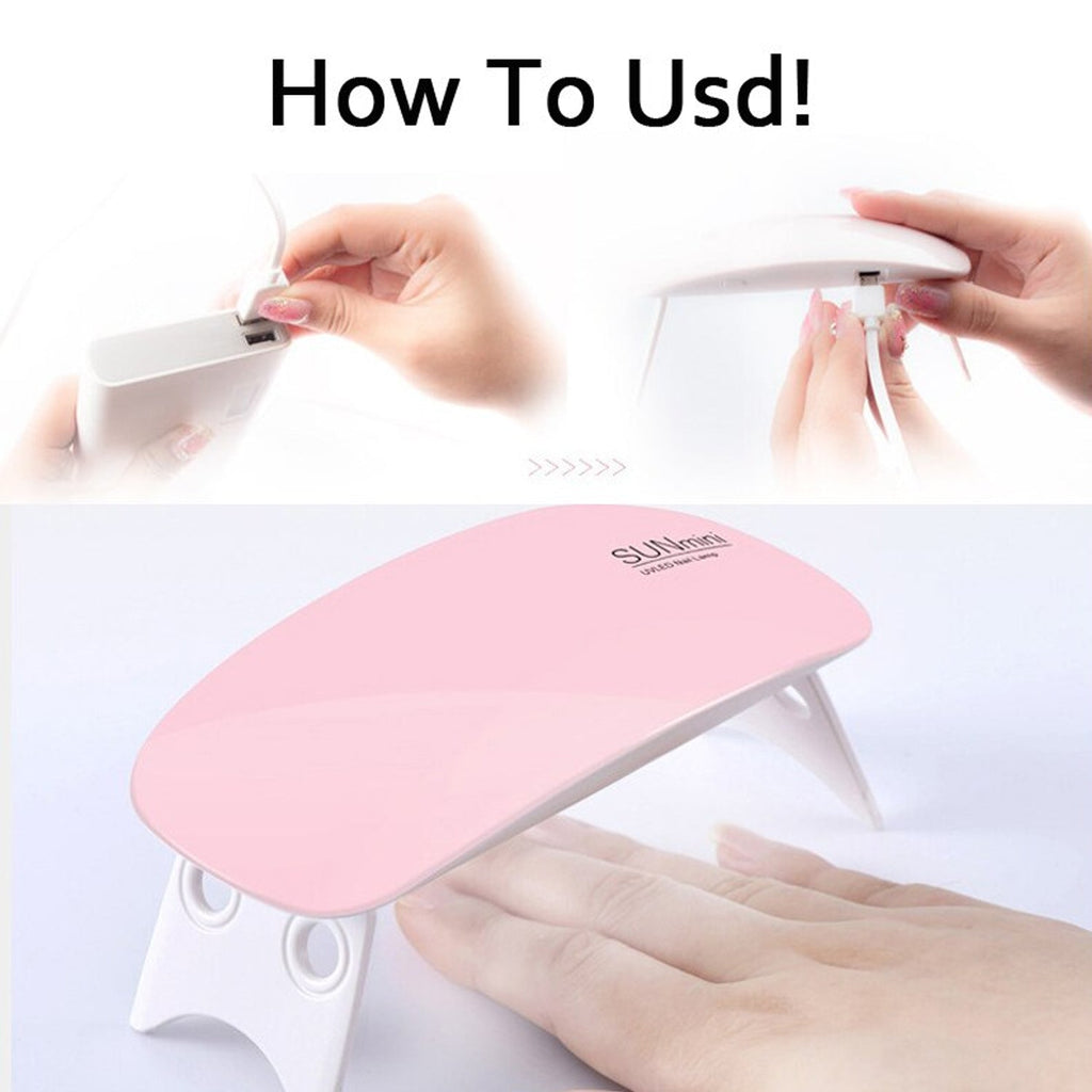 Powerful Mini Portable 16W UV LED Nail Lamp for Gel and Resin Drying and  Curing w/usb Cable High Gloss Gel Top Coat - Etsy