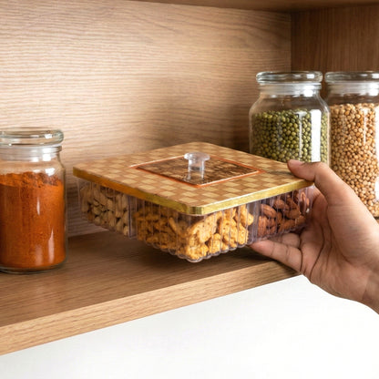 Plastic Multipurpose Dry Fruit Chocolates Mouth Box (1 Pc)