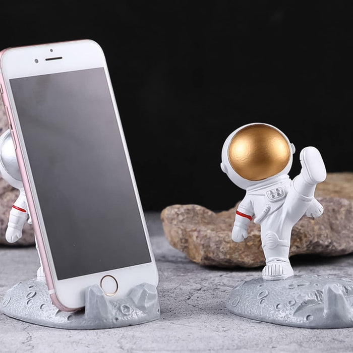 Mobile Holder Astronaut Phone Stand Planet Creative Fun 3D Design (1 Pc)