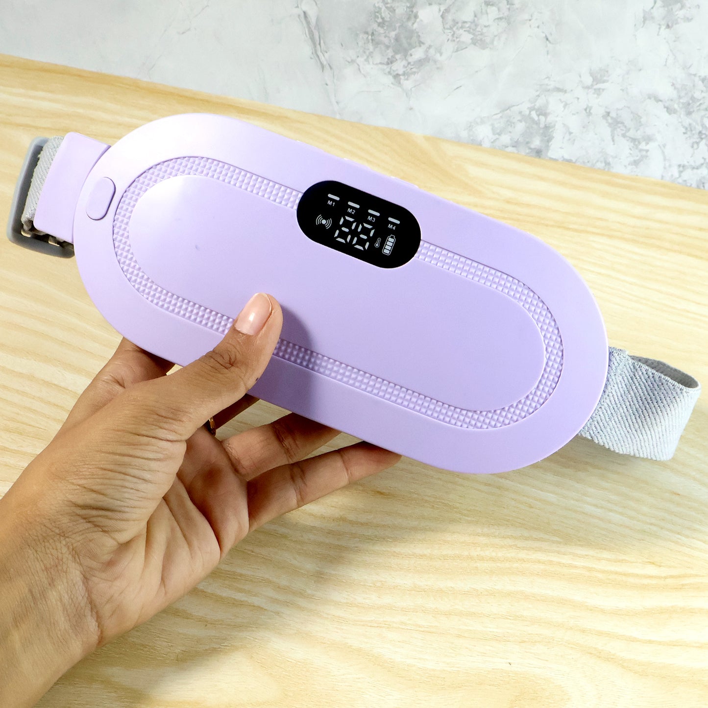 Rechargeable Smart Warm Palace Belt, Period Massager (1 Pc)