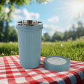 Travel Glass 500ml – Double Wall Steel with Airtight Lid