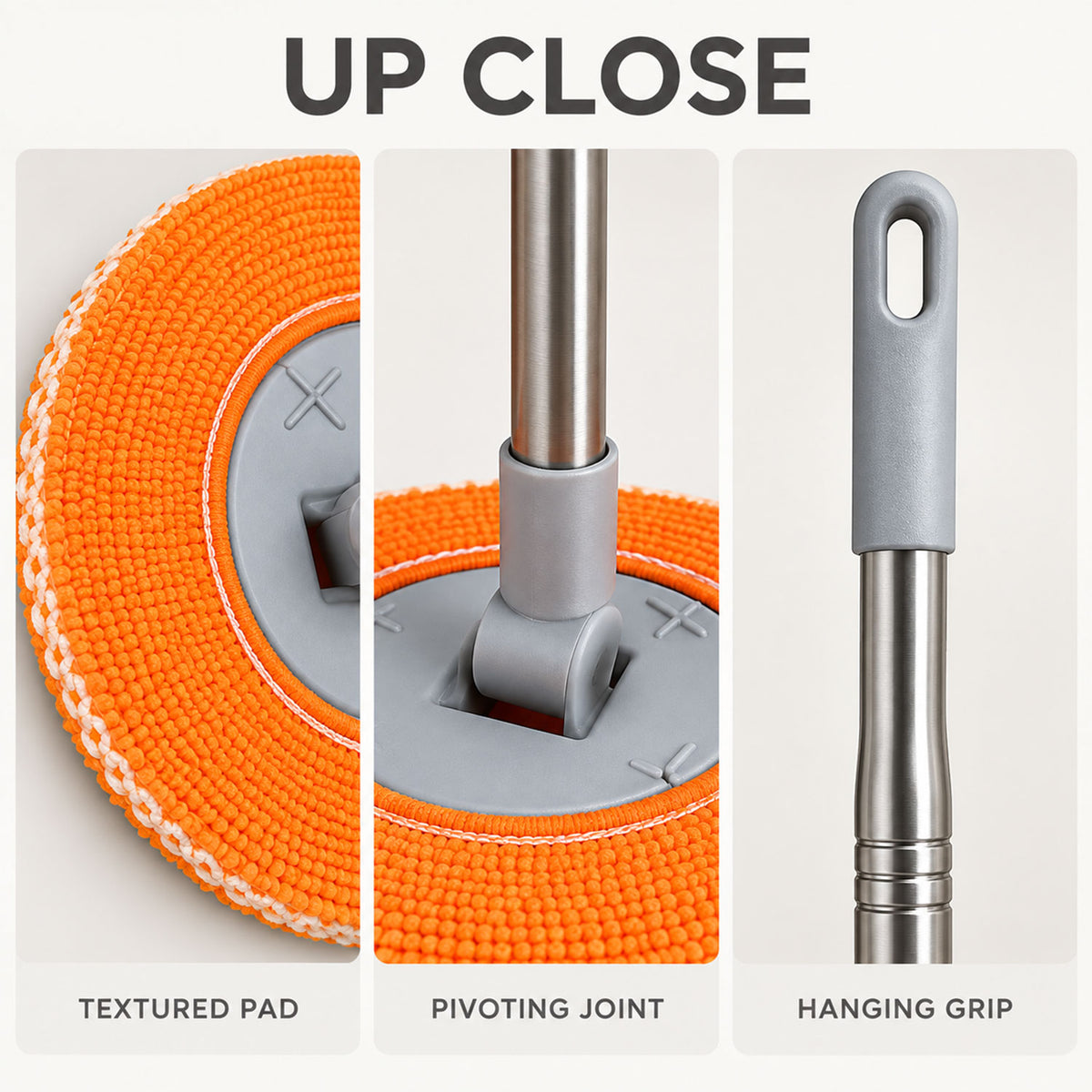 Spin Mop with Microfiber Head – Easy & Efficient Floor Cleaning
