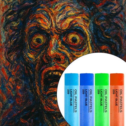 Camel Oil Pastels – 15 Rich & Smooth Shades with Free Scraping Tool