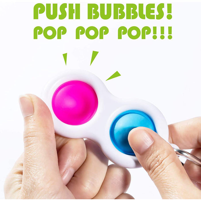 4850 Simple Dimple Fidget Toy Mini Keychain - DeoDap
