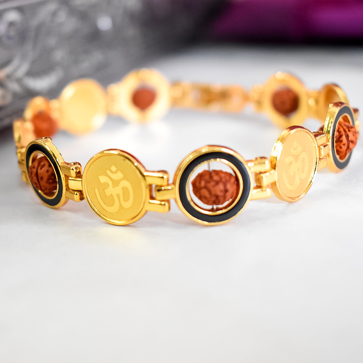 OM & Rudraksh Bracelet