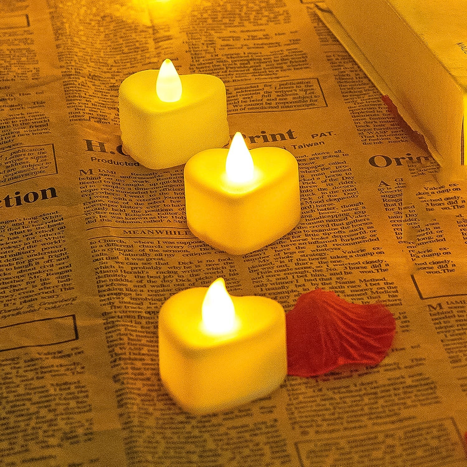 Festival Decorative LED Tealight Candles – Battery Operated for Party, Wedding, Birthday & Gifts (24 Pc Set)