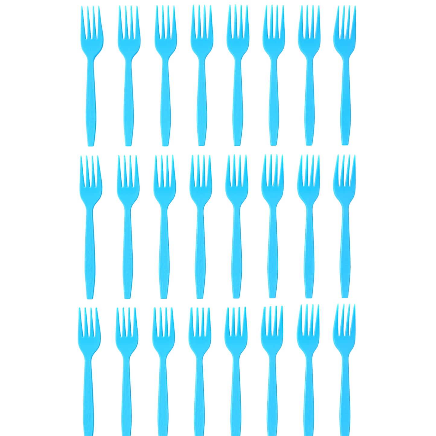 Reusable Food-Grade Plastic Forks (24 Pc)