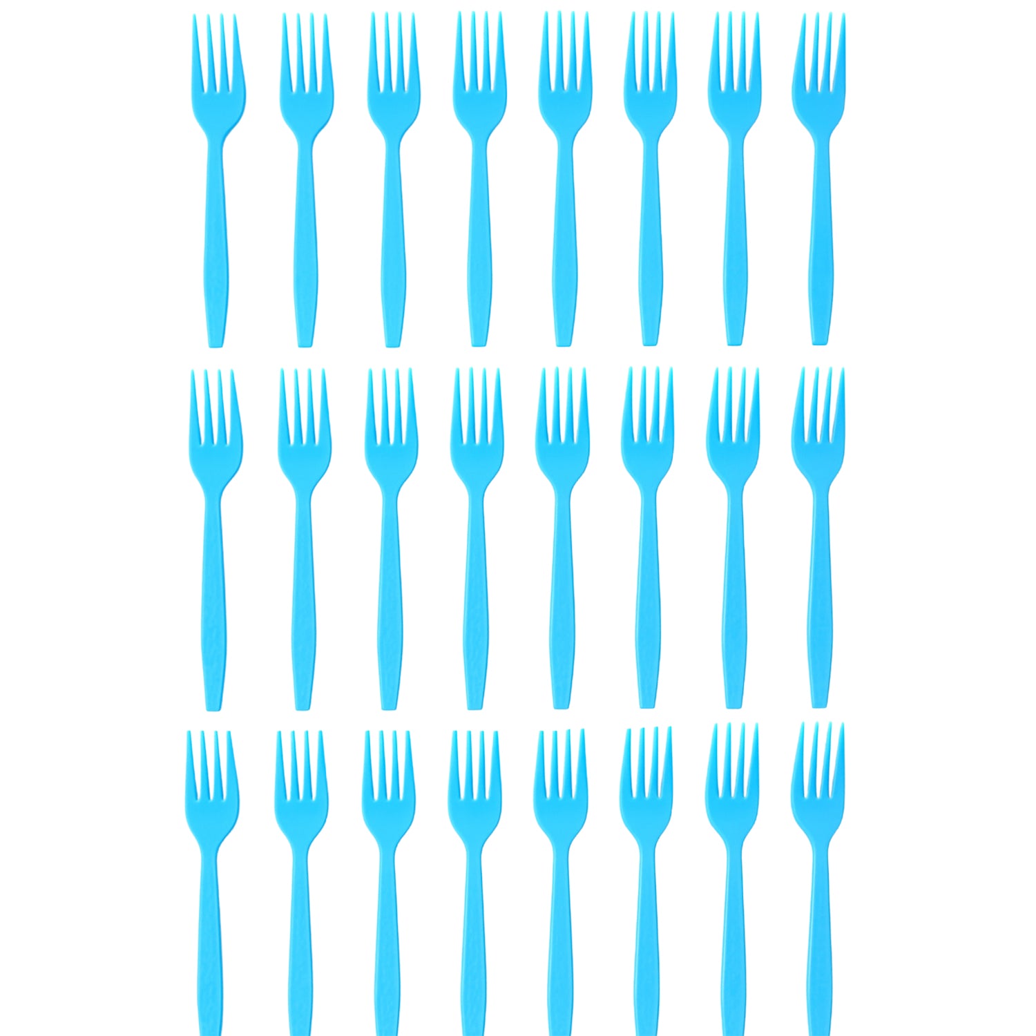 Reusable Food-Grade Plastic Forks (24 Pc)