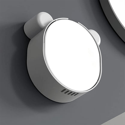 Plastic Cute Panda Soap Box – Wall Mounted Flip-Top Drain Soap Case (1 Pc)