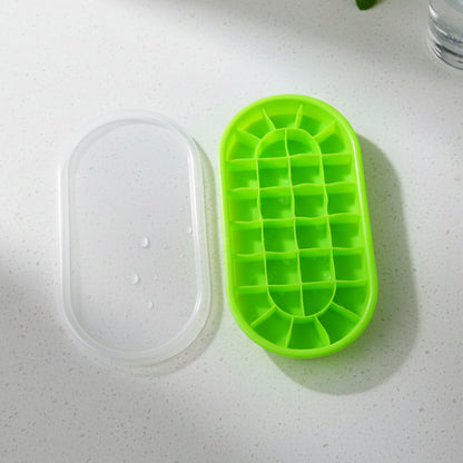 Reusable silicone oval ice tray kitchen accessory