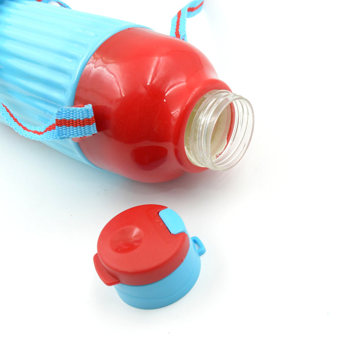 0400 પ્લાસ્ટિક સ્પોર્ટ્સ ઇન્સ્યુલેટેડ પાણીની બોટલ ડોરી સાથે ઉચ્ચ ગુણવત્તાની પાણીની બોટલ કેરી કરવા માટે સરળ, BPA-મુક્ત અને લીક-પ્રૂફ! બાળકોની શાળા માટે, ફ્રિજ માટે, ઓફિસ, રમતગમત, શાળા, જિમ, યોગા (1 Pc 500ML)