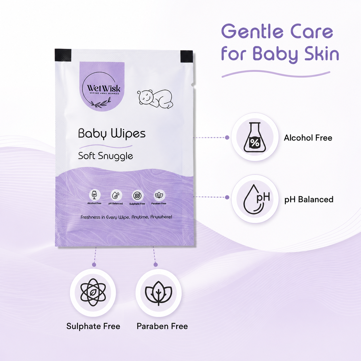 Soft snuggles wipes sensitive skin
