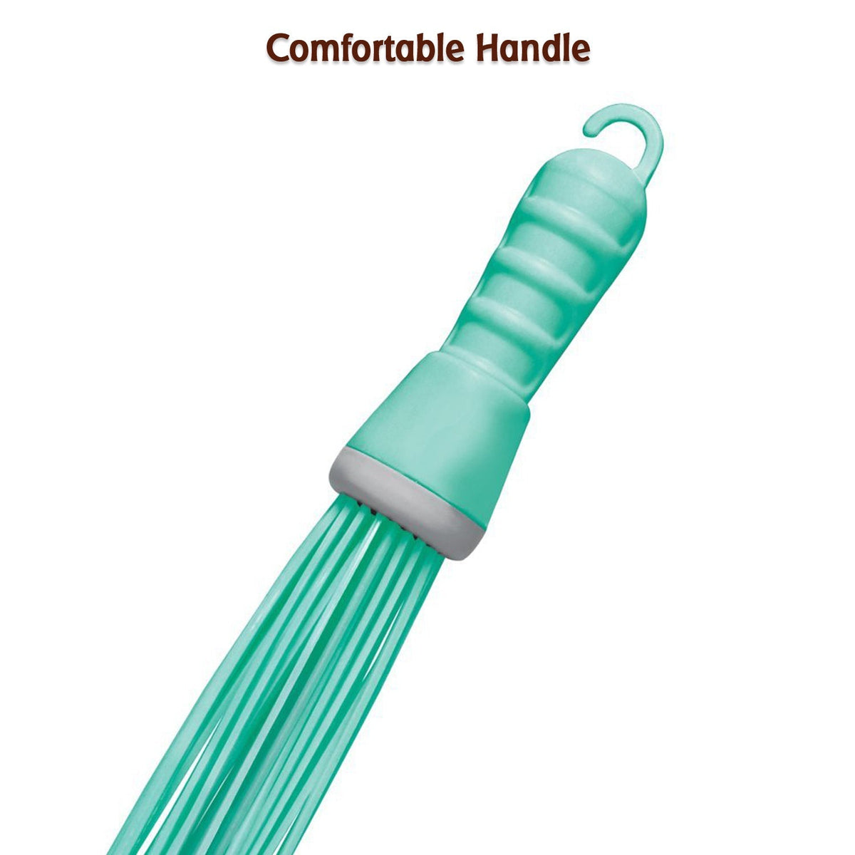 Plastic Hard Bristle Broom for Wet & Dry Bathroom Scrubbing