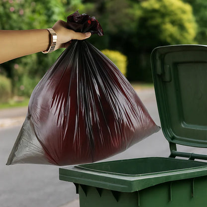 High-strength garbage bags roll for kitchen, office, and bathroom waste