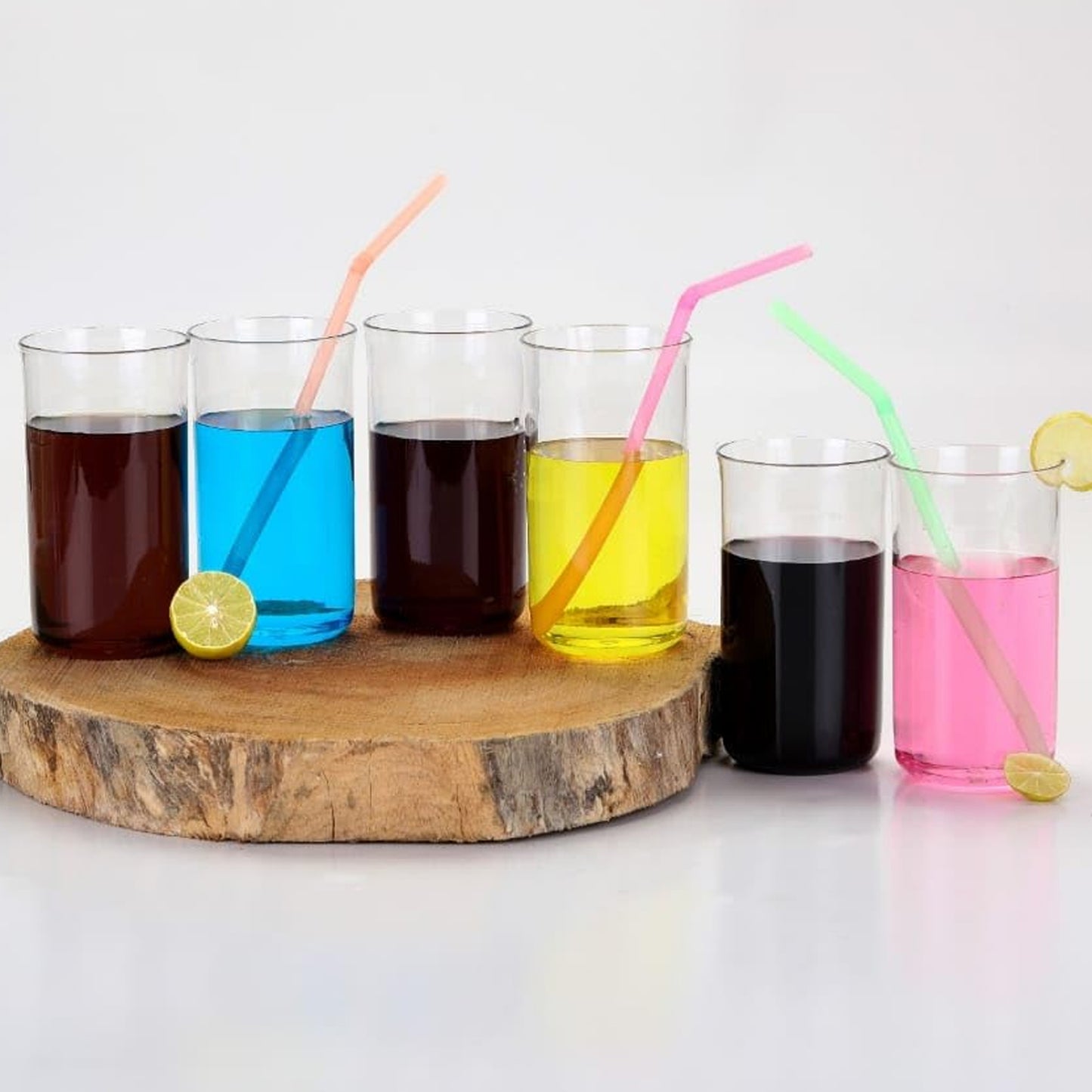Glossy Plastic Glass Set (6 Pc / 300 ML)