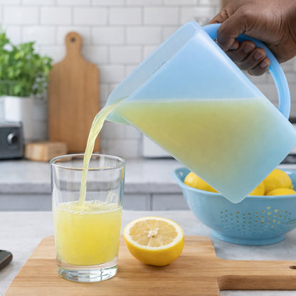 Easy Cool Lemon Set Water Jug with Lid & Handle (Approx. 2200 ml)