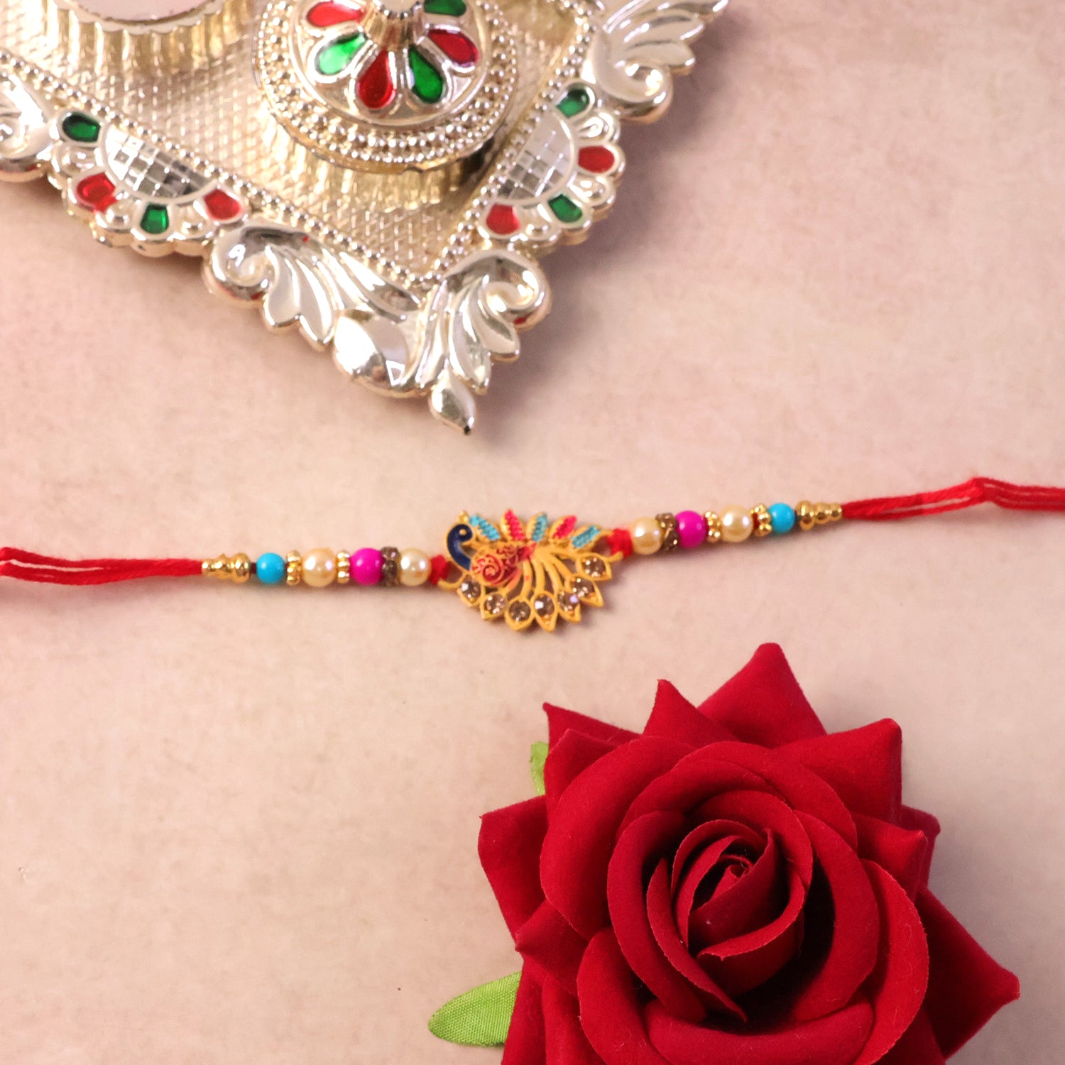 Decorative thread Rakhi for festive occasions