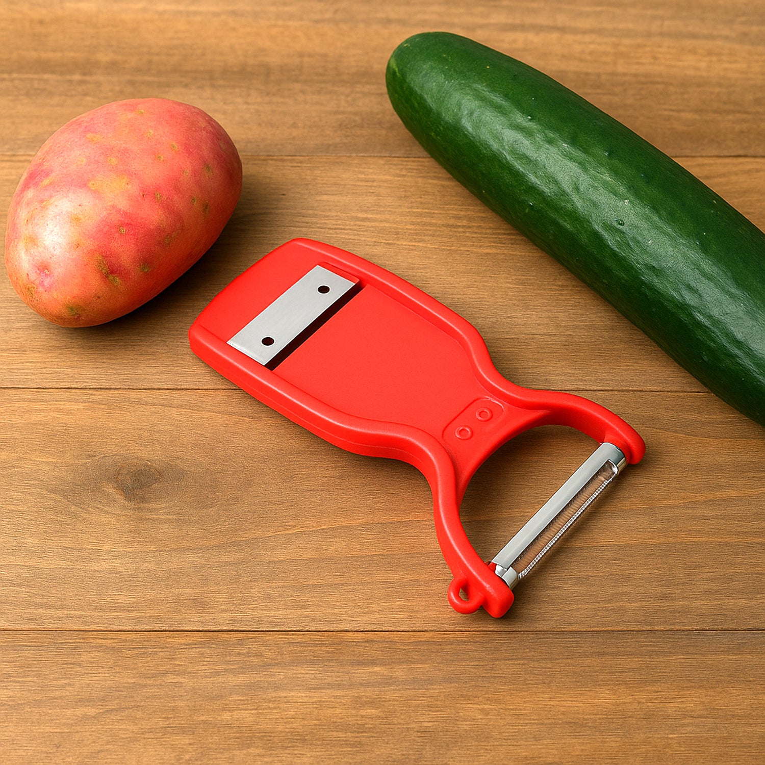 Supermom Swiss 2-in-1 Slicer & Peeler with Ultra Sharp Stainless Steel Blades