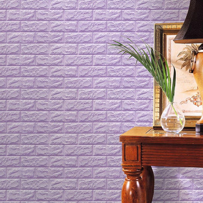 Wallpaper 3D Foam Wallpaper Sticker Panels (70 x 76 Cm / 1 Pc)