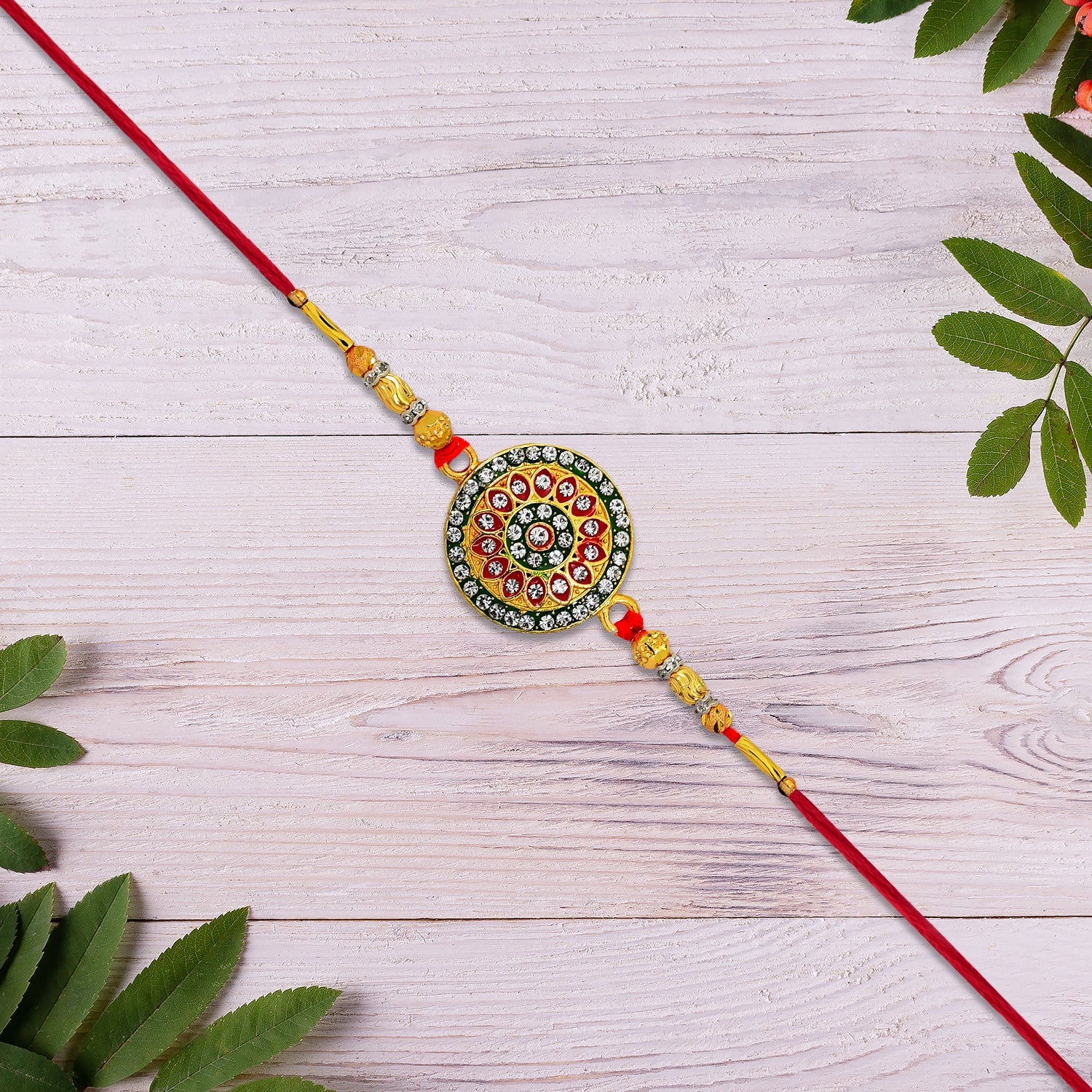 Traditional Rakhi Elegant, Handcrafted Brother Gift for Raksha Bandhan (5pcs)