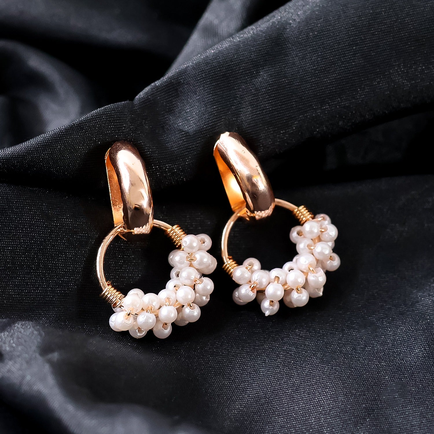 Double Pearl Stud Earrings (1 Pair)